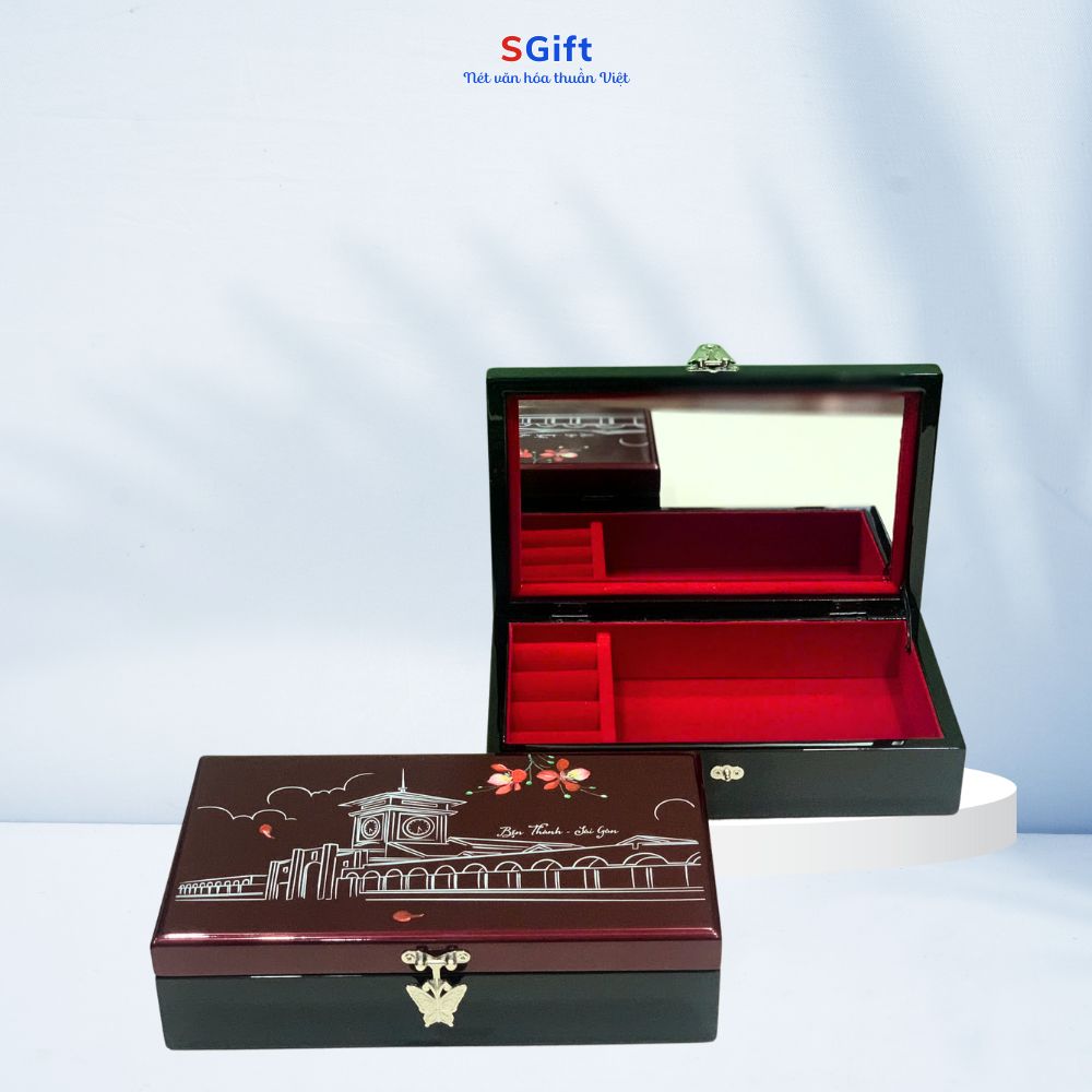 hộp trang sức sơn mài