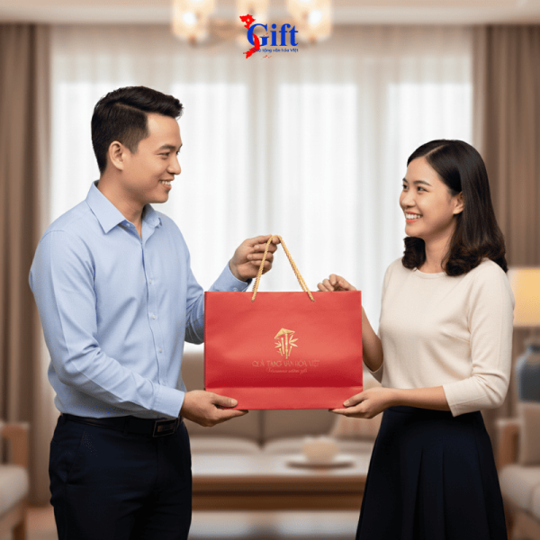 Quà tặng Khăn Lụa Tơ Tằm Vẽ Chợ Bến Thành