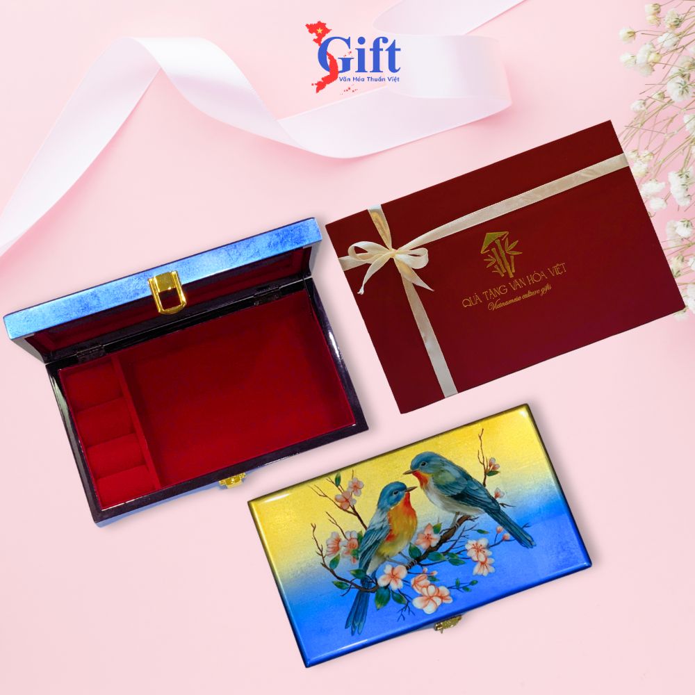 HỘP TRANG SỨC SƠN MÀI (2) HỘP TRANG SỨC SƠN MÀI (2)