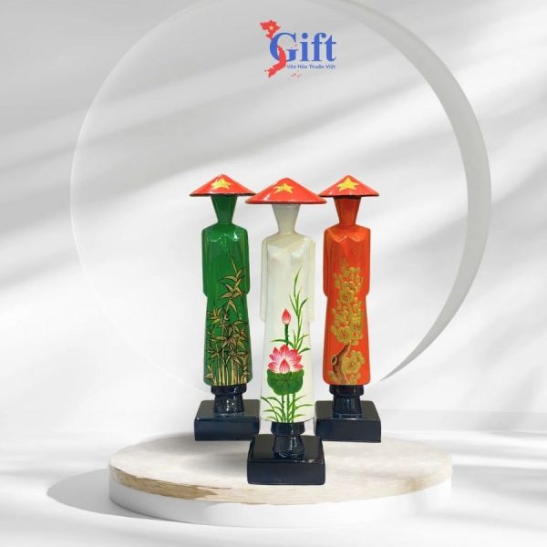 Tượng Sơn Mài Cô Gái Áo Dài Việt Nam SGTBL20M