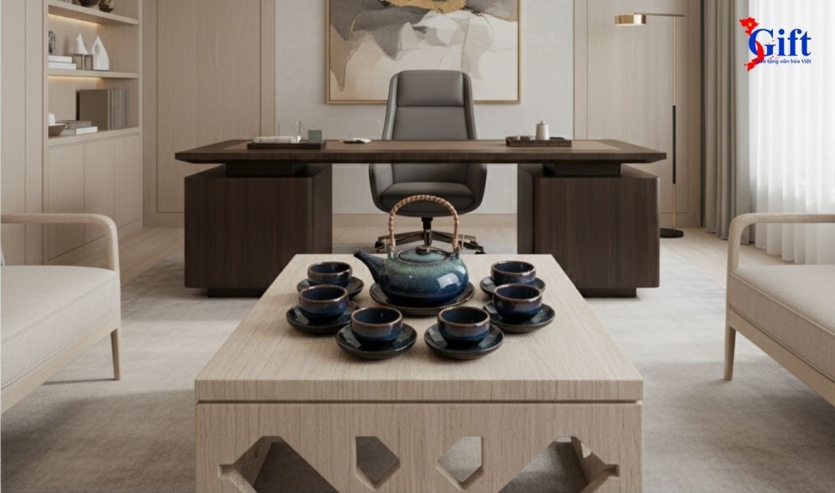 Bình Trà Men Hỏa Biến, Gốm Sứ Bát Tràng, Màu Sắc Độc Bản SG06.3