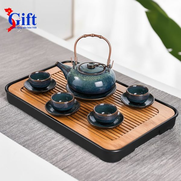 Bình Trà Men Hỏa Biến, Gốm Sứ Bát Tràng, Màu Sắc Độc Bản SG06.3