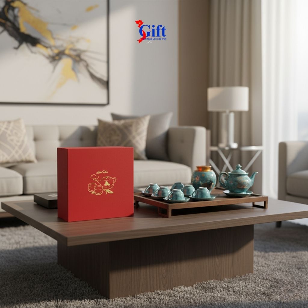 Bộ bình trà cát tường men vân đá Thuận buồm xuôi gió (1) Bộ bình trà cát tường men vân đá Thuận buồm xuôi gió