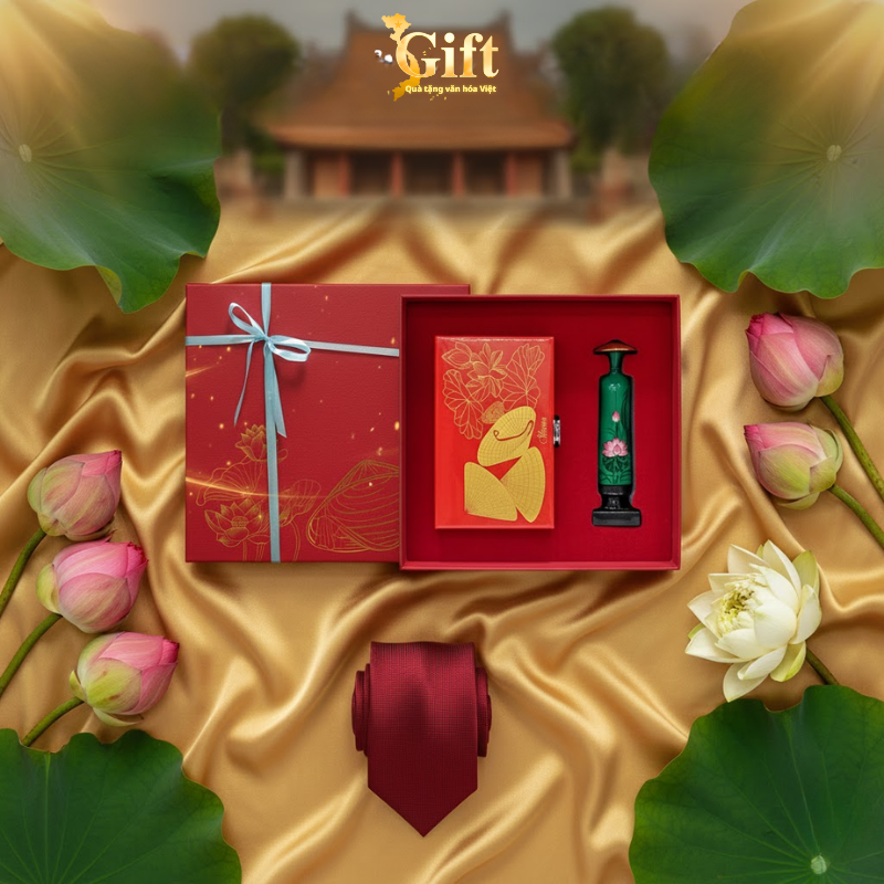 Combo Hộp Trang Sức Sơn Mài và Tượng Cô Gái Áo Dài