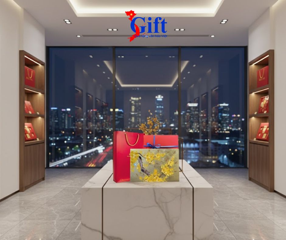 Tranh Sơn Mài Hoa Mai Dát Vàng SGTSM234