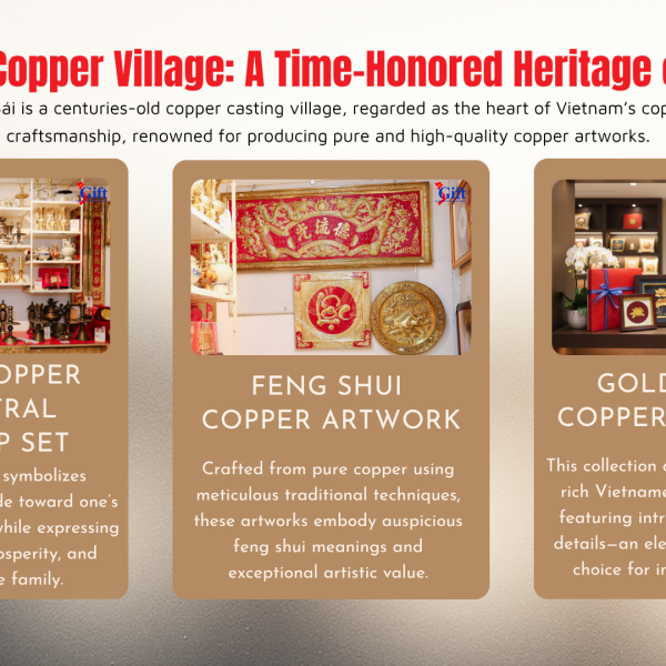 24K Gold-Plated Copper Artwork – "Smooth Sailing" with Blue Background SG03.3