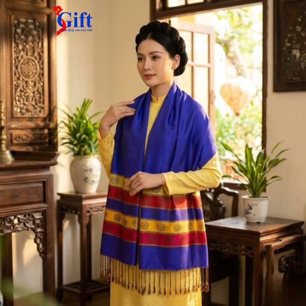 Khăn Lụa Trống Đồng Văn Miếu Quốc Tử Giám Sgift