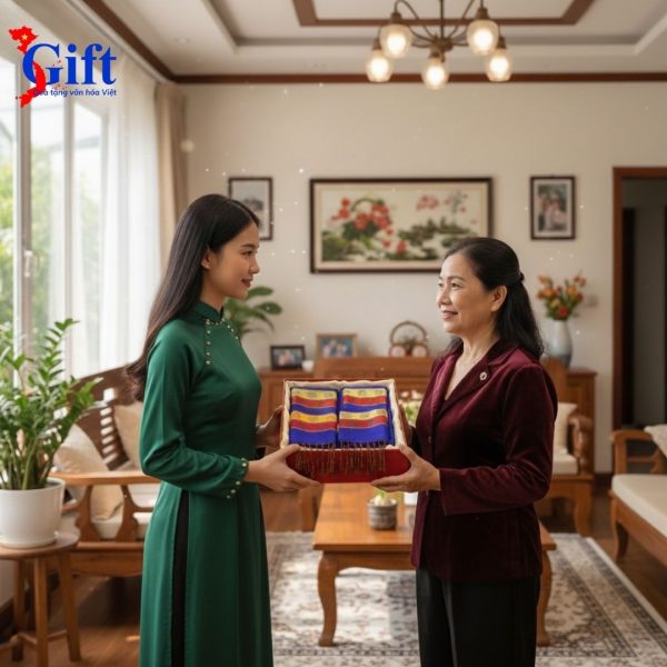 Khăn Lụa Trống Đồng Văn Miếu Quốc Tử Giám Sgift