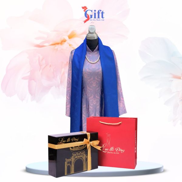 Khăn lụa tơ tằm vẽ tay chợ Bến Thành xanh SGPT70180T3-5