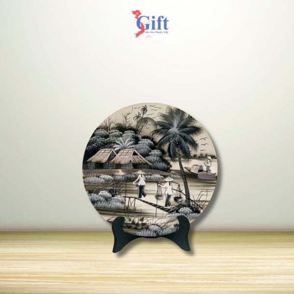 Tranh Đĩa Đồng Quê SGTD25-2