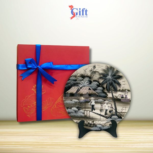 Tranh Đĩa Đồng Quê SGTD25-2