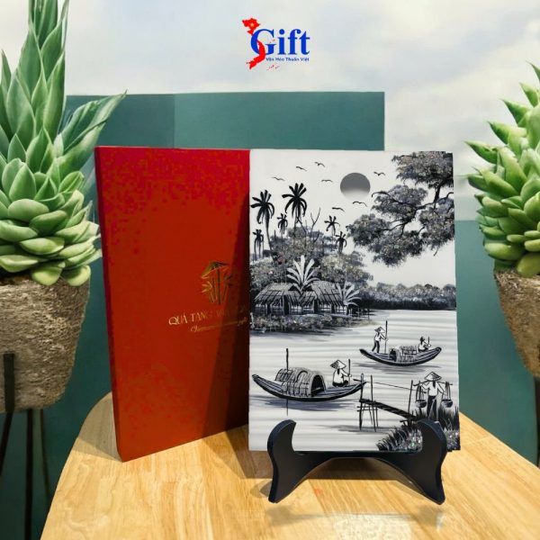 Tranh sơn mài đồng quê