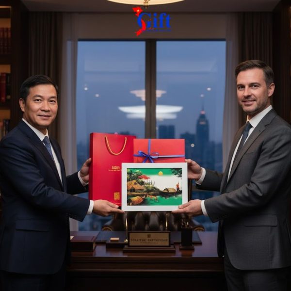 Bộ tranh sơn mài đồng quê nền xanh và khung trắng SGTSM2030/khung