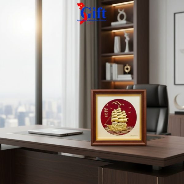 24K Gold-Plated Copper Painting