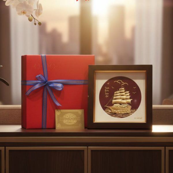 24K Gold-Plated Copper Painting