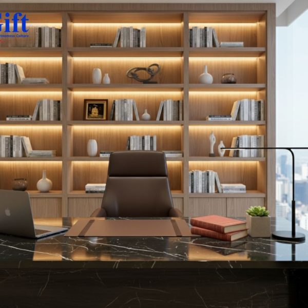 24K Gold-Plated “Smooth Sailing” Copper Painting Black Background