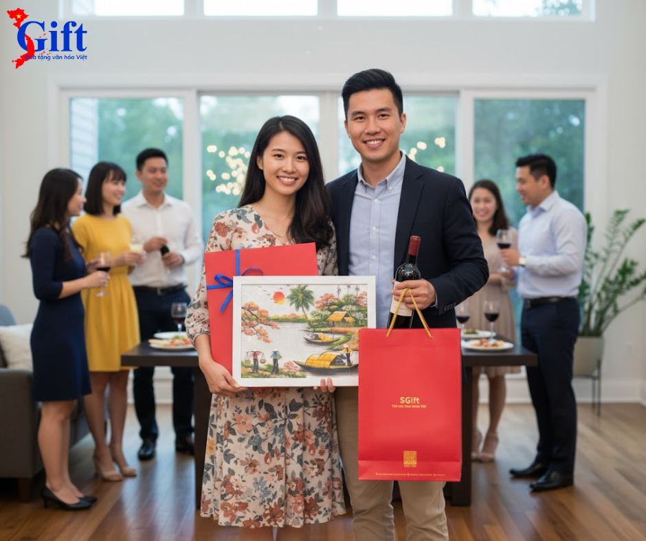 Bộ tranh sơn mài đồng quê dát lá bạc và khung trắng