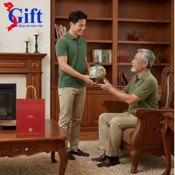 Bình Thu Tài Hút Lộc Mã Đáo Thành Công Gốm Bát Tràng, Quà Tặng Cao Cấp SG08.3