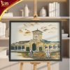 Tranh sơn mài Chợ Bến Thành Quà tặng văn hóa cao cấp SG02.2