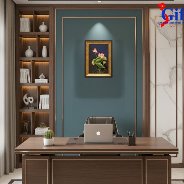 Lotus Lacquer Painting