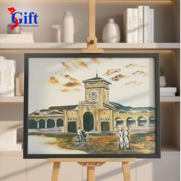Ben Thanh Market Lacquer Painting High-class cultural gift SG02.2