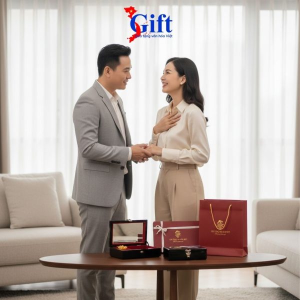 Quà tặng hộp trang sức sơn mài cô gái Việt