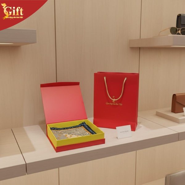 Khăn Lụa Cao Cấp 100% Silk 100x100cm SG-HBHT100-9 | Quà Tặng Văn Hóa Sang Trọng