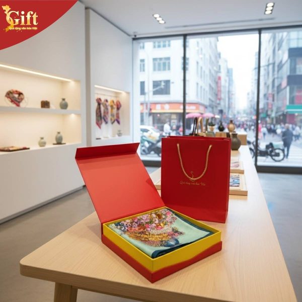 Khăn Lụa Cao Cấp 100% Silk 90x90cm SG-HBHT90-27 | Quà Tặng Đa Năng Cho Phái Đẹp