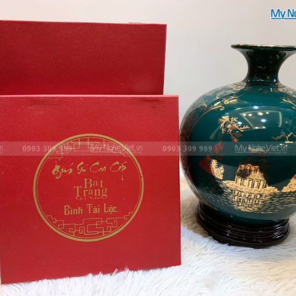 Bình Tài Lộc Cảnh Chùa Một Cột - MNV-HBT27/1