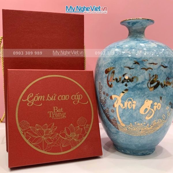 Bình Thu Tài Lộc Gốm Thuận Buồm Xuôi Gió LHGML02.1