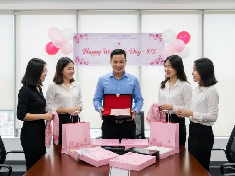 Các dòng quà tặng cho nữ, quà 8/3, quà 20/10 thiết kế tinh tế, phù hợp cho khách hàng và nhân viên nữ.