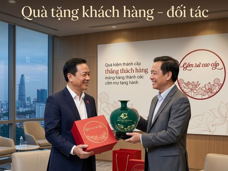 Dòng quà tặng khách hàng, quà tặng đối tác giúp doanh nghiệp tri ân và xây dựng mối quan hệ bền vững.