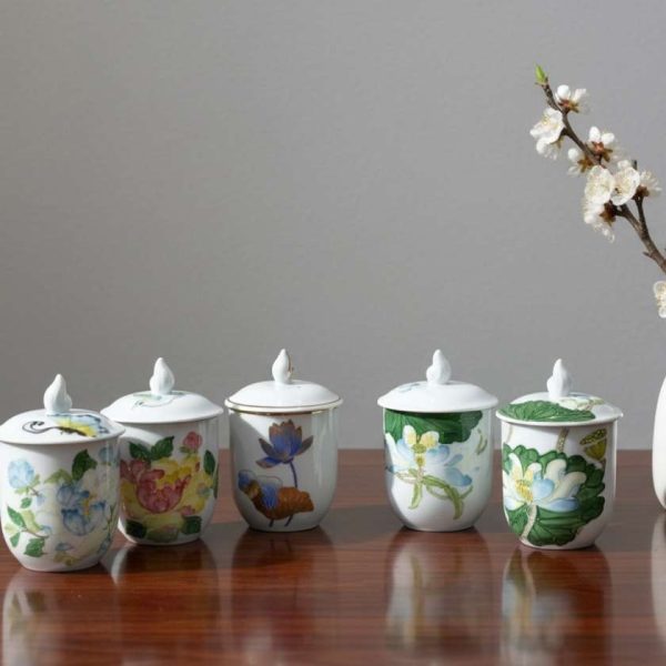 Ly Sứ Ngọn Đuốc Vẽ Hoa SGMNV-LSML04 – Quà Tặng Doanh Nghiệp SGIFT Tinh Tế