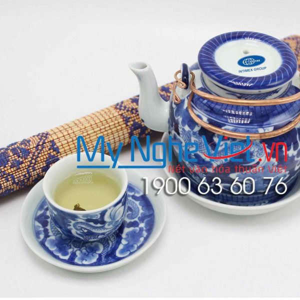 Bộ Bình Trà Gốm Tách Rồng - INTIMEX GROUP (HÀNG ĐẶT)