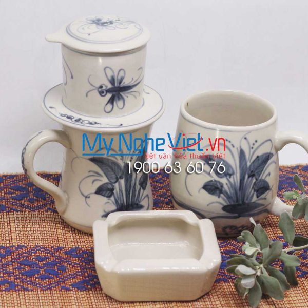 Combo ly + phin cafe cao vẽ Chuồn Chuồn MNV-CBF09