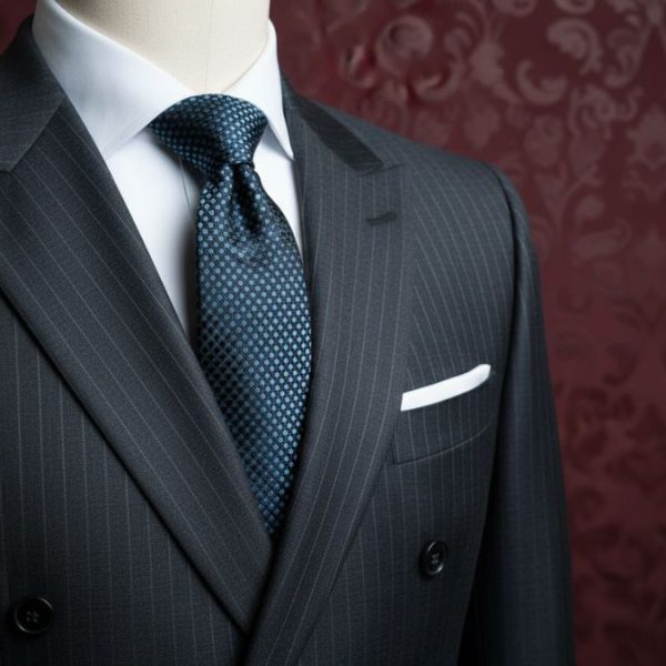 Cà vạt lụa tơ tằm họa tiết ô vuông xanh nhạt MNV-CRV66