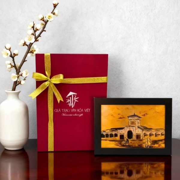 Tranh Sơn Mài Chợ Bến Thành SGTSM2535 – Quà Tặng Doanh Nghiệp