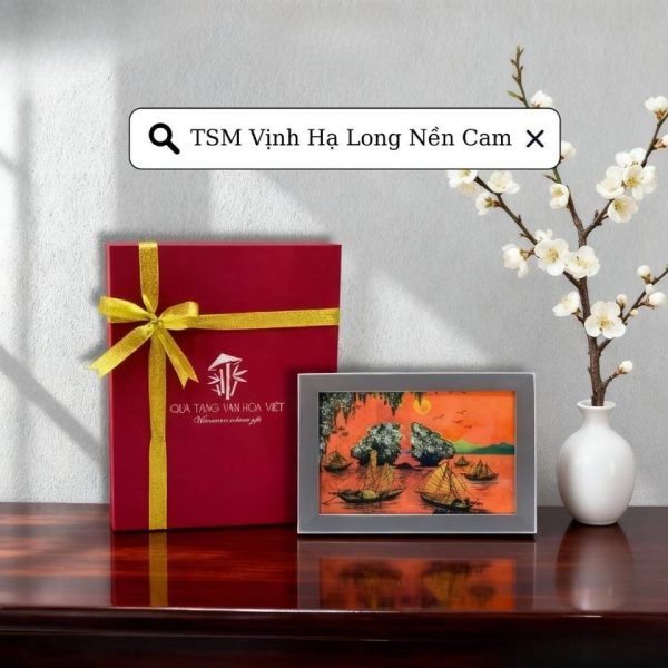 Tranh Sơn Mài Vịnh Hạ Long Dát Lá Bạc – Quà Tặng Đối Ngoại SGTSM2535.7