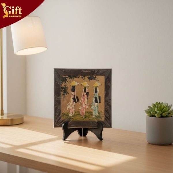 Tranh Sơn Mài Cô Gái