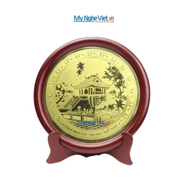 Đĩa đồng lưu niệm Chùa Một Cột