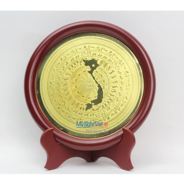 Đĩa đồng lưu niệm Bản đồ Việt Nam