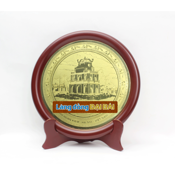 Đĩa đồng lưu niệm Hồ Hoàn Kiếm