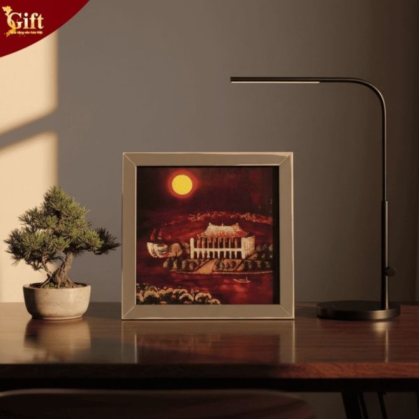 Tranh Sơn Mài Bến Nhà Rồng