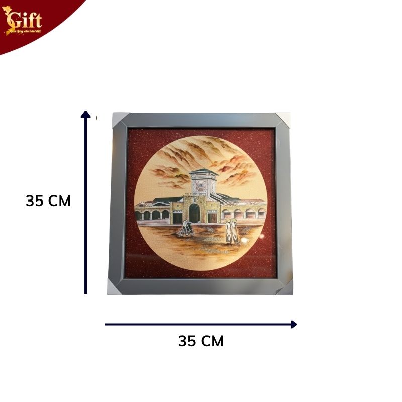 tranh-son-mai-cho-ben-thanh (2) Tranh Sơn Mài Chợ Bến Thành