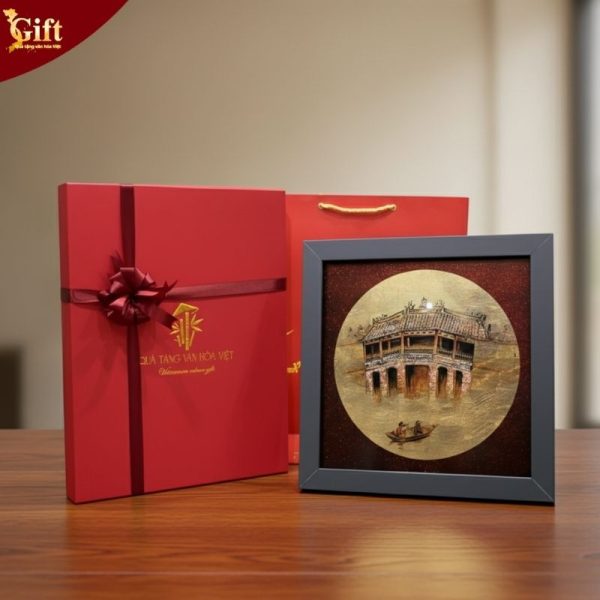 Tranh Sơn Mài Chùa Cầu