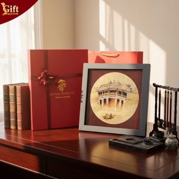 Tranh Sơn Mài Chùa Cầu