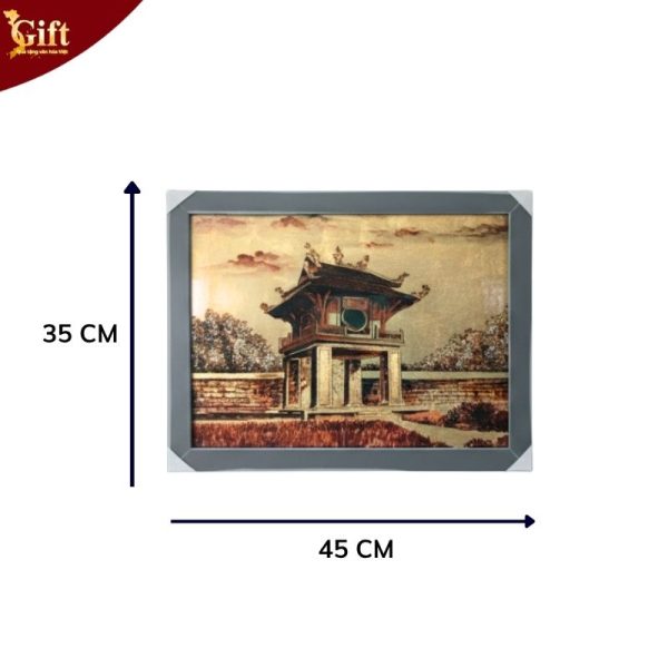 Tranh Sơn Mài Dát Bạc Vẽ Văn Miếu Quốc Tử Giám